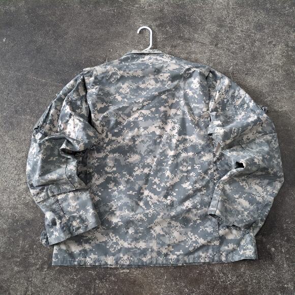 Army Combat Uniform Jacket Mens L Green Tan Digital Camo Inspect Repellent - Picture 3 of 8